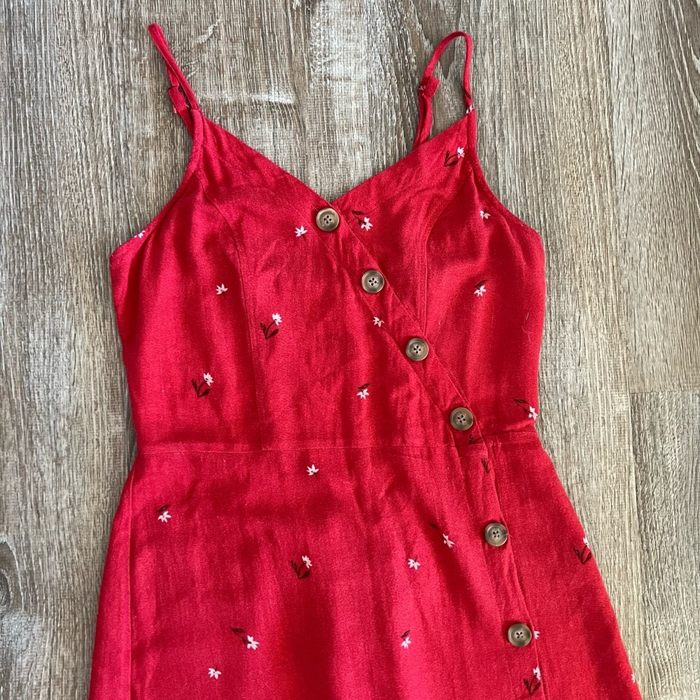 Universal Thread Small red floral dress - Picture 4 of 7